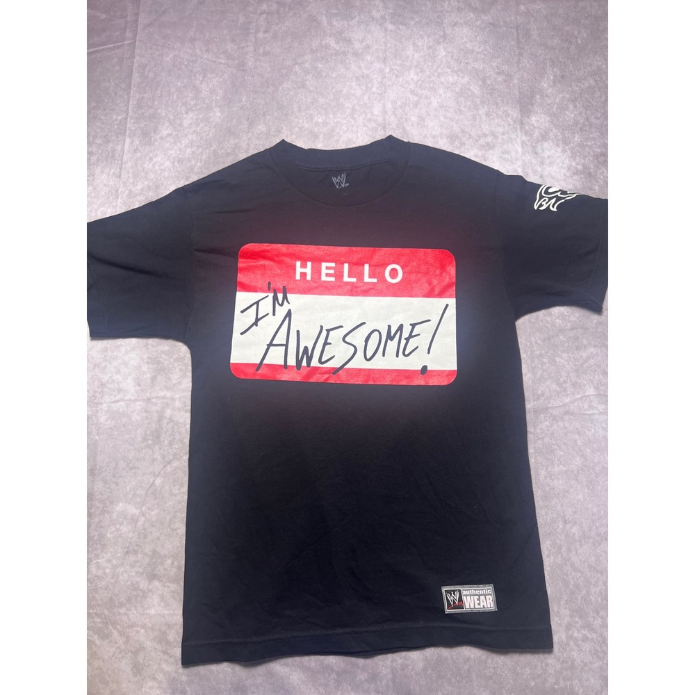 WWE The Miz T-Shirt Men Small Black Hello I'm Awesome 2011 Graphic Tee
